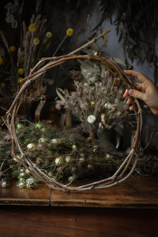 amble and twine dried flowers australia vine wreath base - large